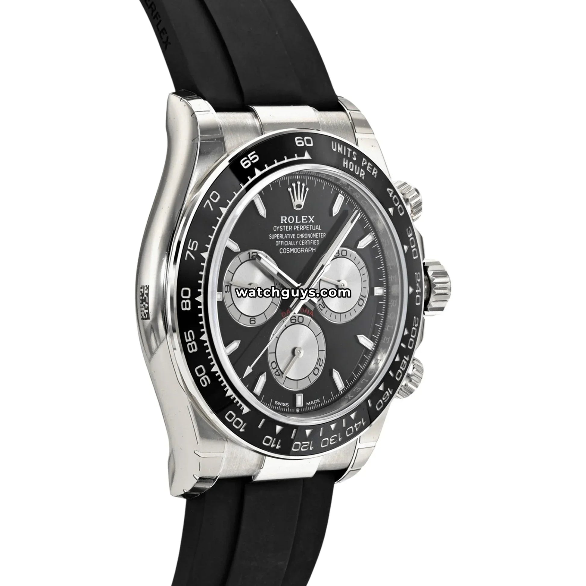 Rolex Daytona 126519LN White Gold "Baby LeMans" Oysterflex