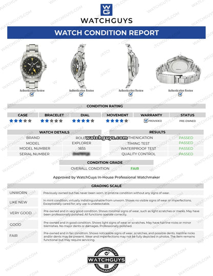 Vintage Rolex Explorer 1655 Steve McQueen