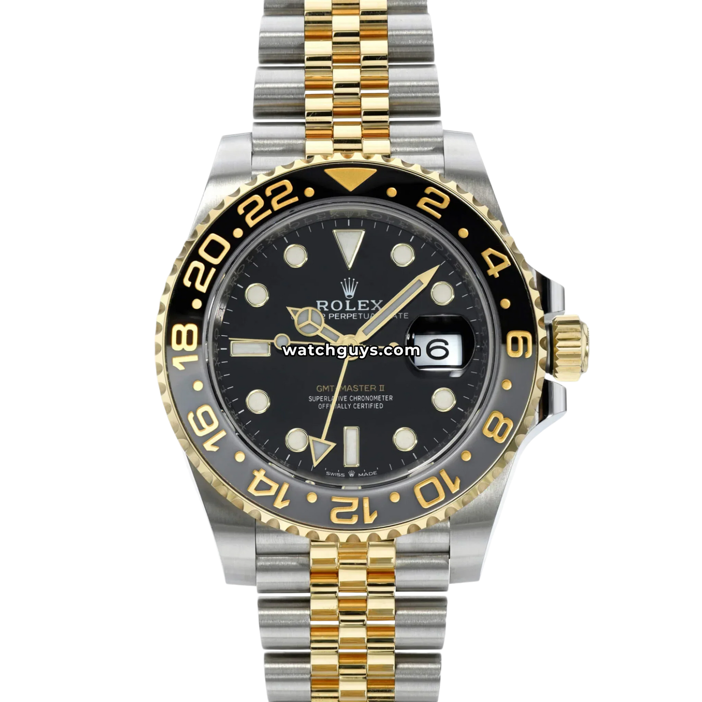 Rolex GMT-Master II 126713GRNR Black Two Tone Jubilee