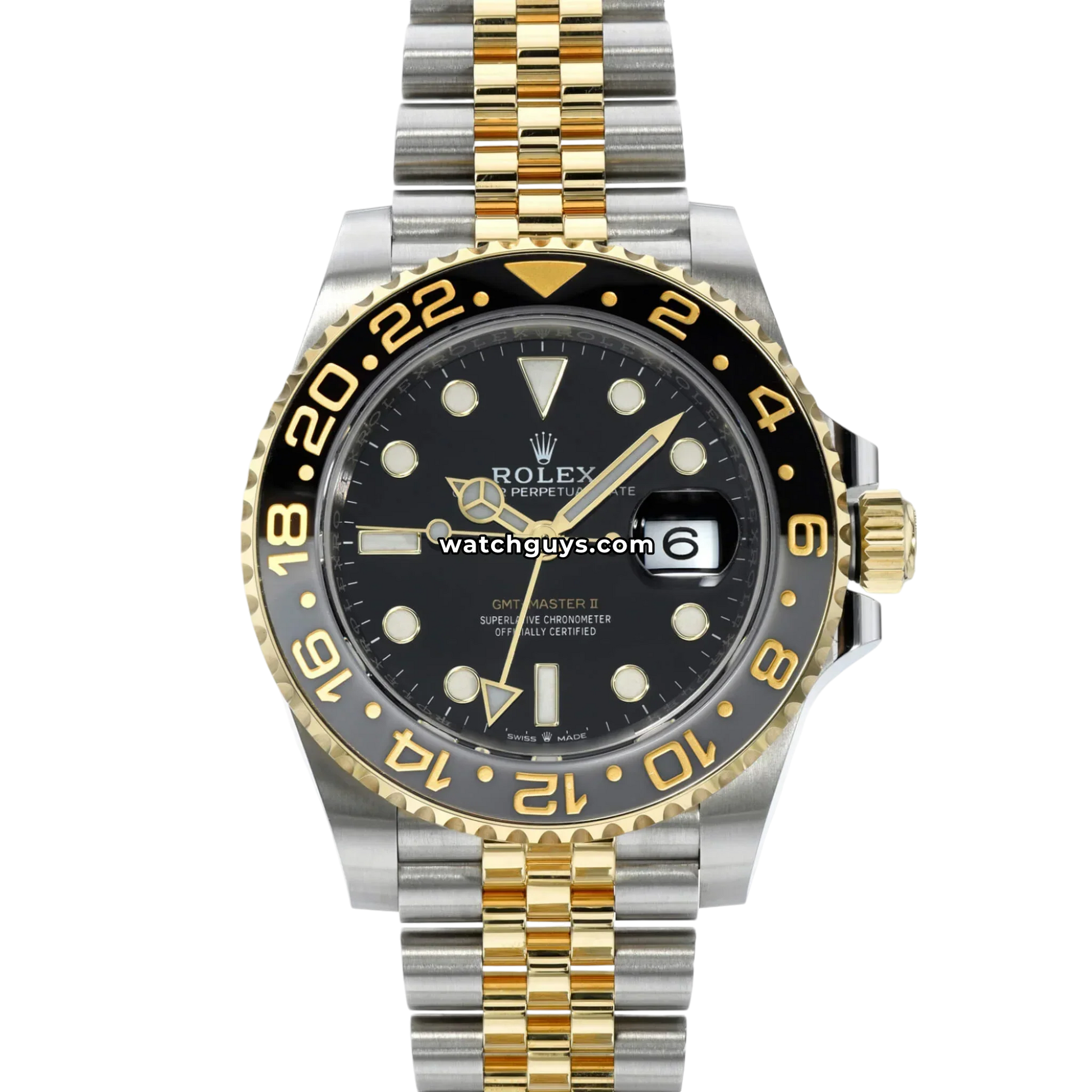Rolex GMT-Master II 126713GRNR Black Two Tone Jubilee