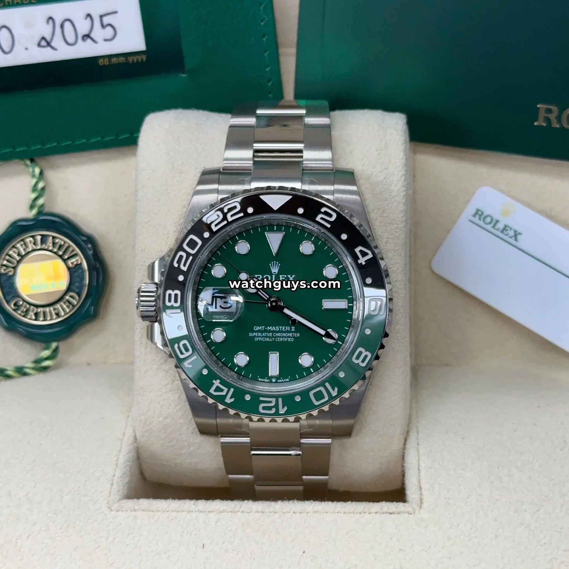 Rolex GMT-Master II 126729VTNR Green Oyster