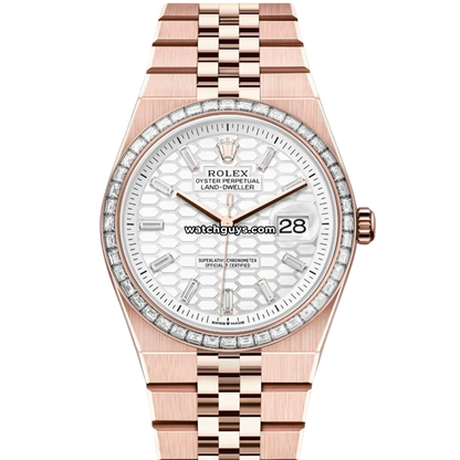 Rolex Land-Dweller 127285TBR White Honeycomb Motif