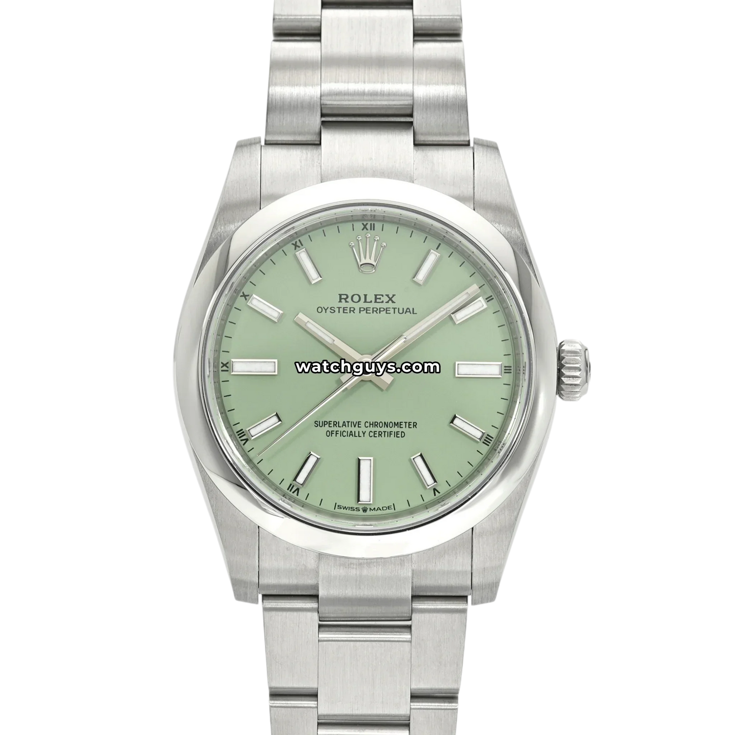 Rolex Oyster Perpetual 124200 Pistachio Green