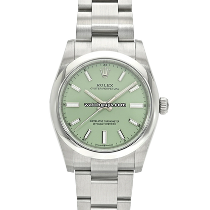 Rolex Oyster Perpetual 124200 Pistachio Green