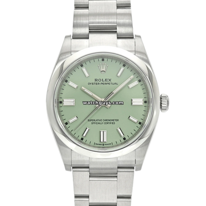 Rolex Oyster Perpetual 126000 Pistachio Green