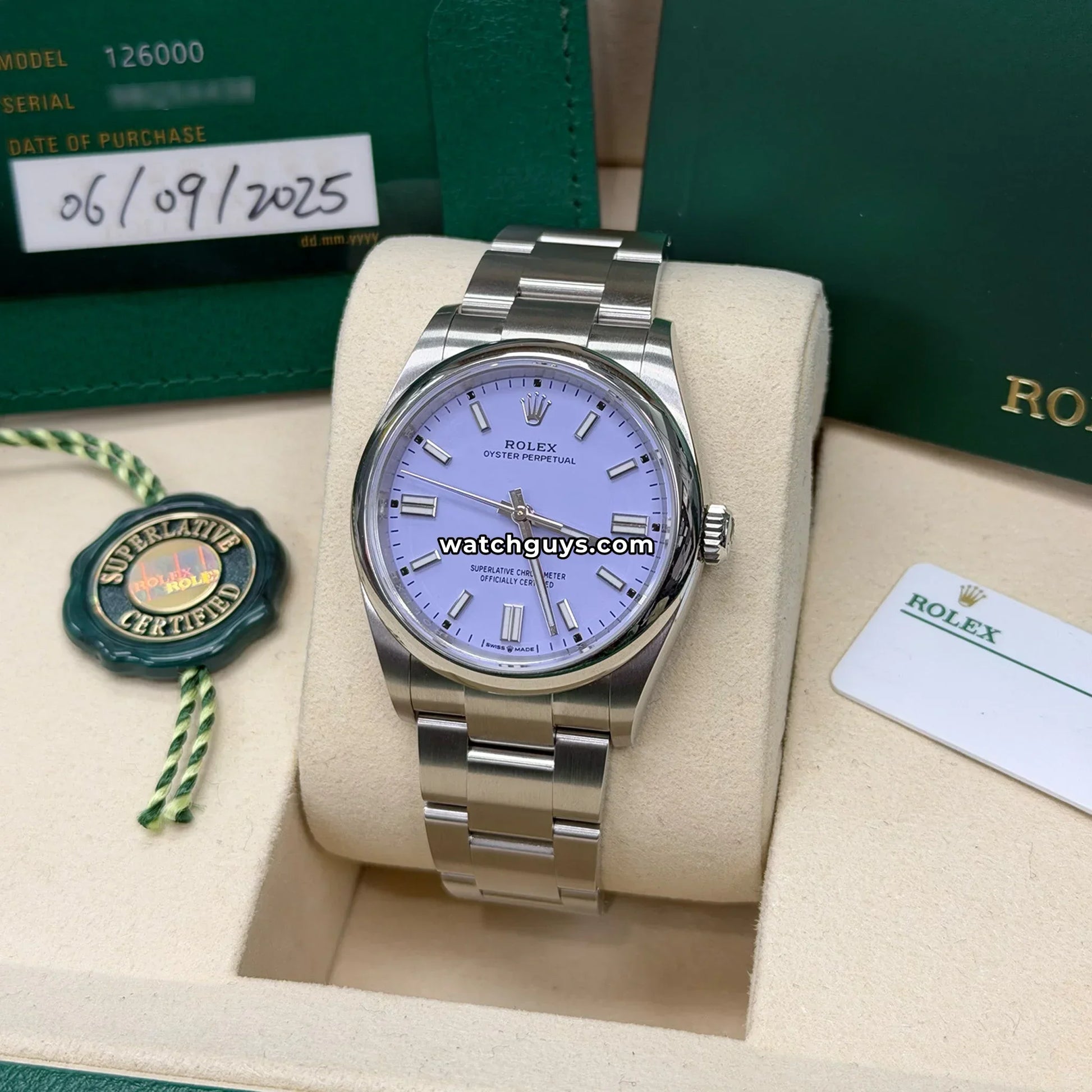 Rolex Oyster Perpetual 126000 Lavender