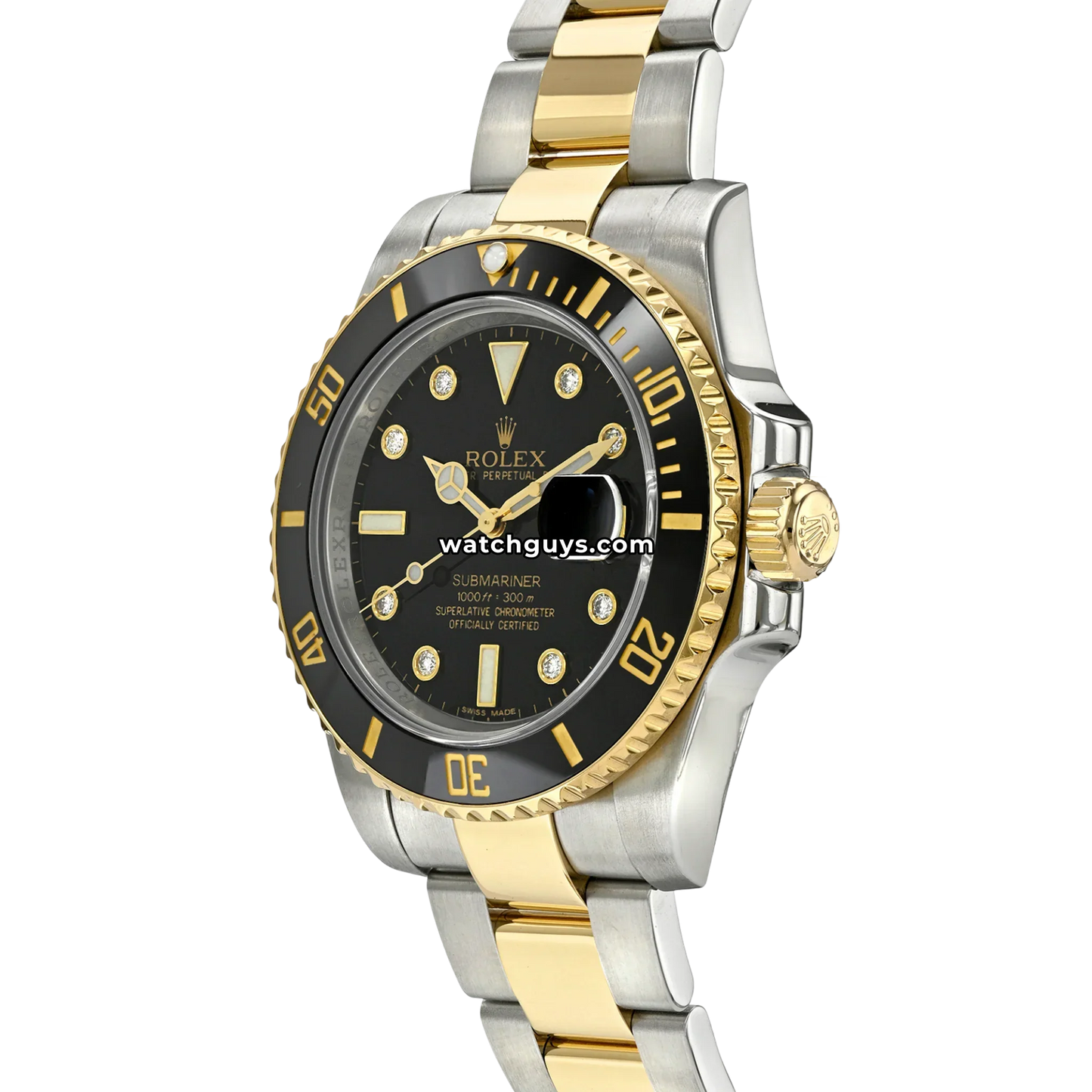 Rolex Submariner 116613LN Black Diamond Serti