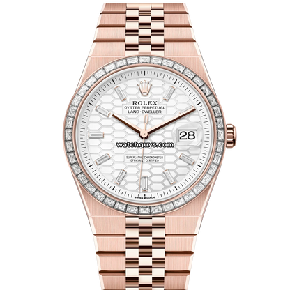 Rolex Land-Dweller 127385TBR White Honeycomb Motif