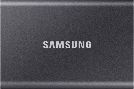 SAMSUNG SSD T7 Portable External Solid State Drive 2TB, USB 3.2 Gen 2, Gray, MU-PC2T0T/AM