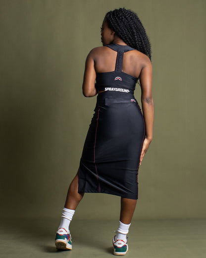 LONGUETTE SKIRT (BLACK)