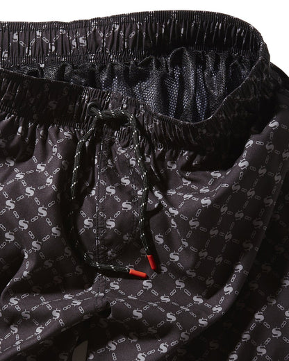 MIDNIGHT MONEY PATTERN SHOTO SWIM TRUNKS