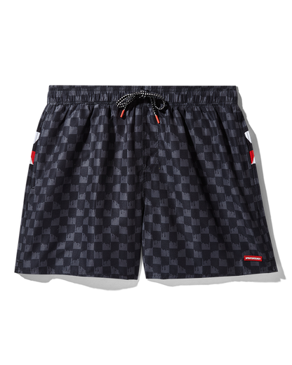 DRIP CHECK SWIM SHORTS