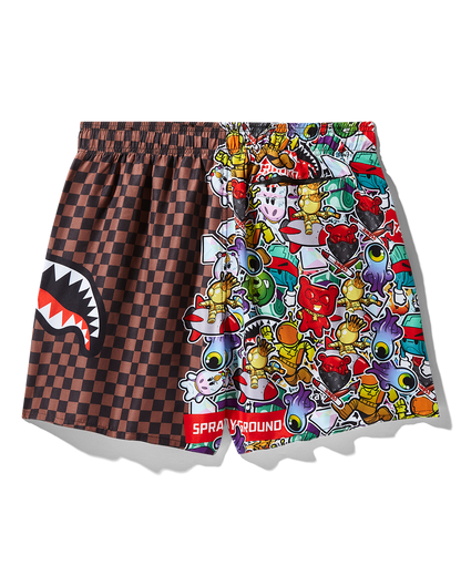 STICKER CREW SWIM SHORTS