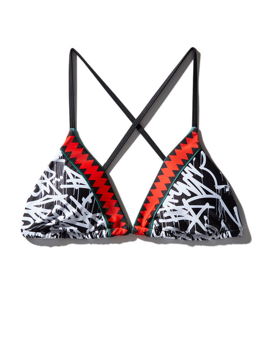 SCRIBBLE BIKINI TOP