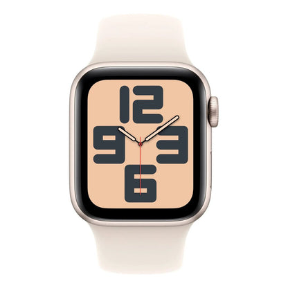 Apple Watch SE 2nd Generation (GPS) 40mm Aluminum Case with Starlight Sport Band - S/M - Starlight -