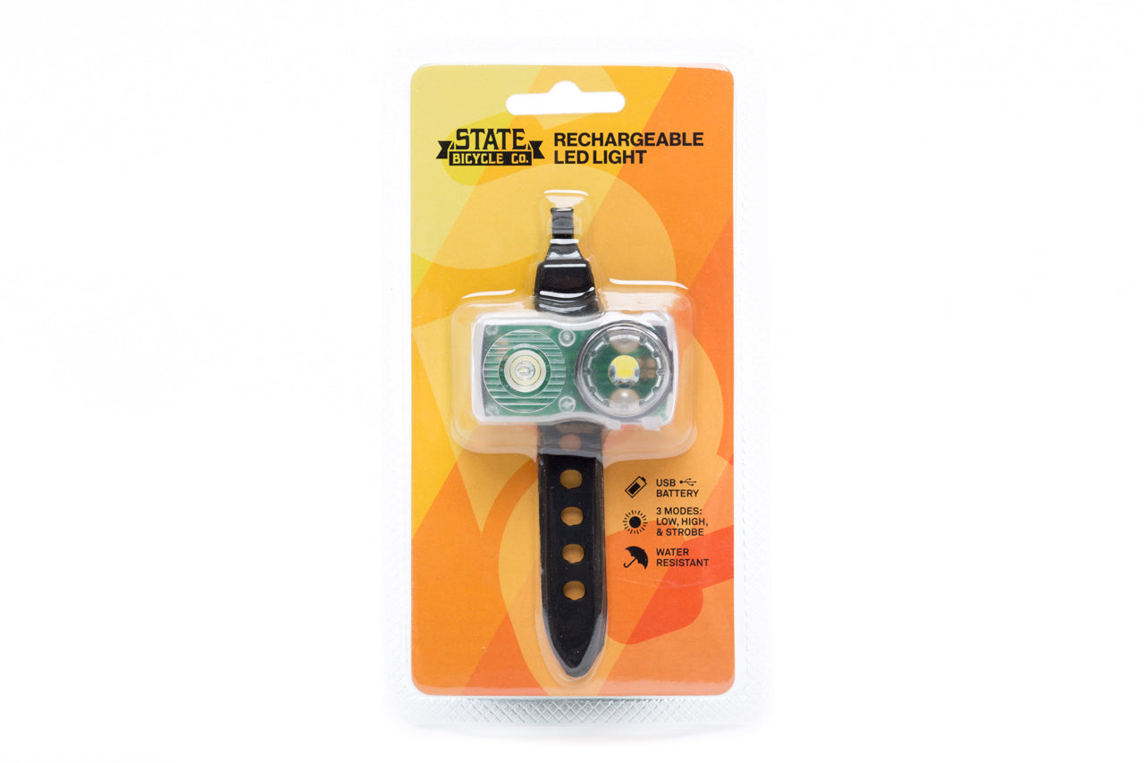 State Bicycle Co. - USB Rechargeable LED Bike Light (Front Light)