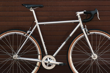 4130 Steel - Fixed Gear / Single-Speed - Frame Set - Satin Silver