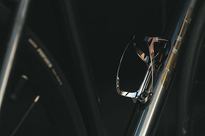 State Bicycle Co. - Metallic Series Bottle Cage -  Shadow Chrome (Black / Silver)