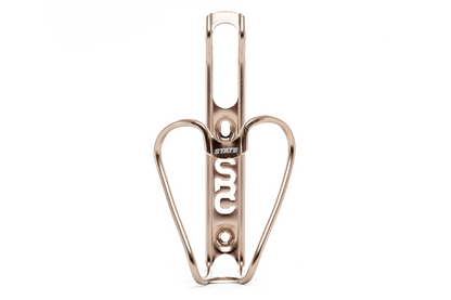 State Bicycle Co. Monogram 6061 Aluminum Anodized Bottle Cage - Champagne
