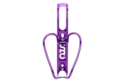 State Bicycle Co. Monogram 6061 Aluminum Anodized Bottle Cage - Purple