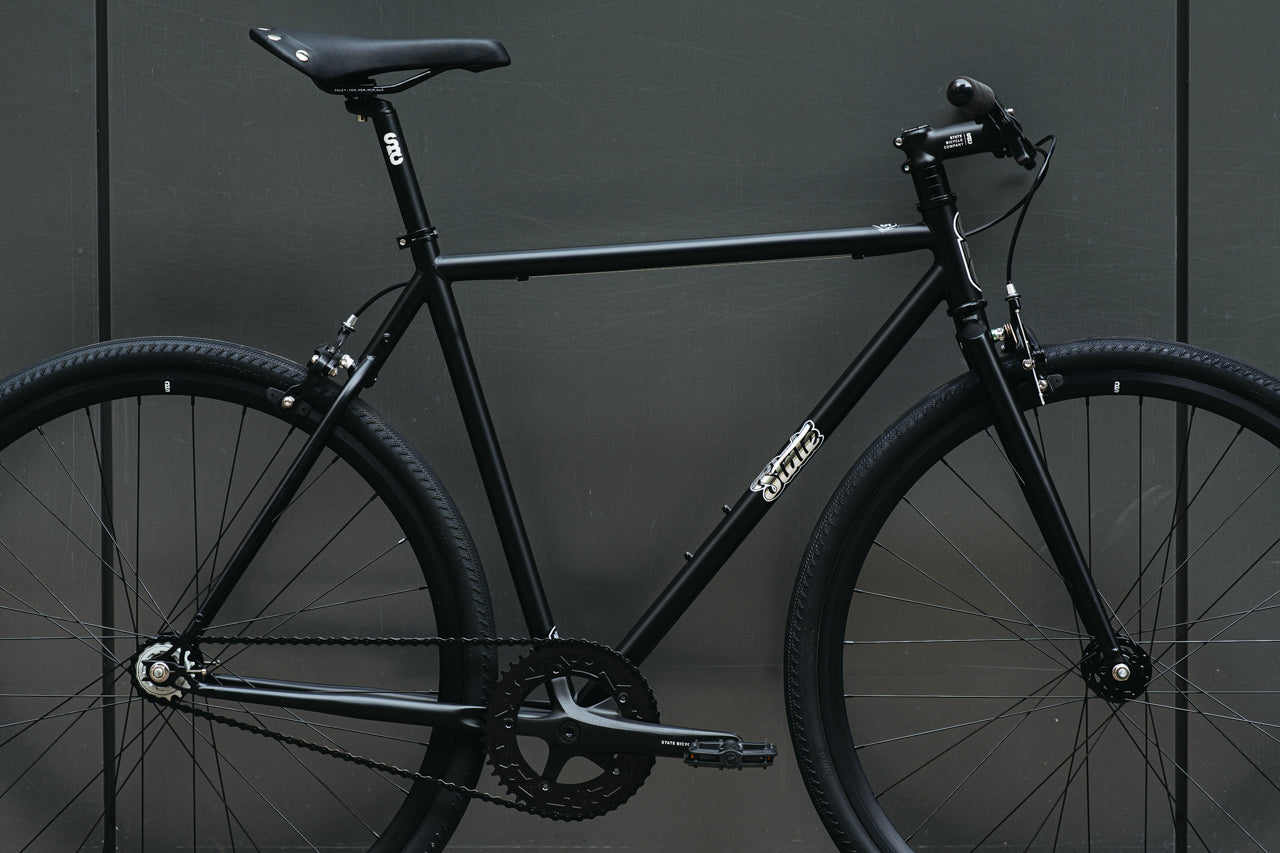4130 Steel - Fixed Gear / Single-Speed - Frame Set - Matte Black / Mirror