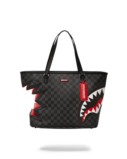 SHARK BITE SHARKS IN PARIS GRAY TOTE