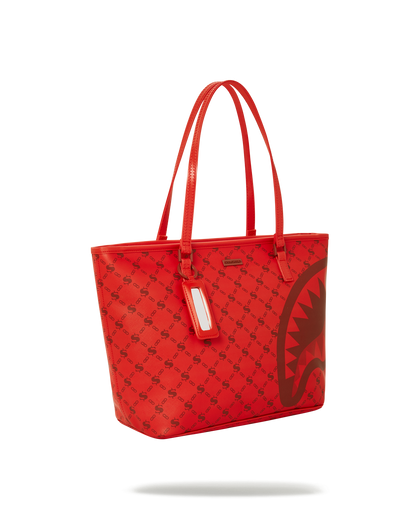MONEY PATTERN BRICK TOTE