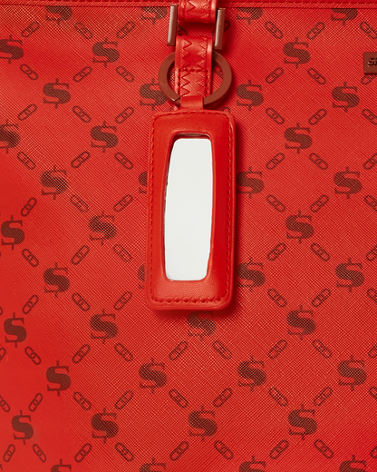 MONEY PATTERN BRICK TOTE