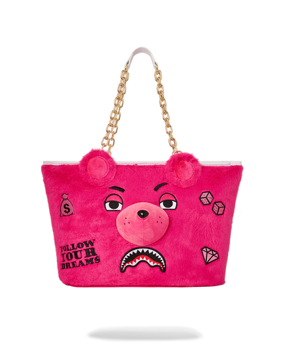 PLUSH MONEYBEAR TOTE (PINK)