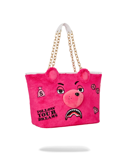 PLUSH MONEYBEAR TOTE (PINK)