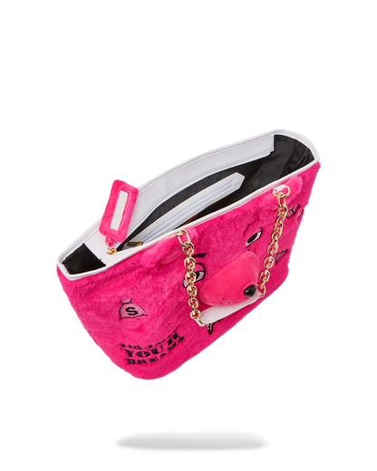 PLUSH MONEYBEAR TOTE (PINK)