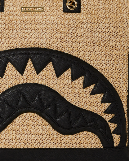RAFFIA PALM TOTE