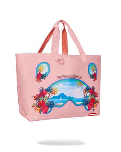 BORA BORA SHARK ISLAND VILLA BEACH TOTE