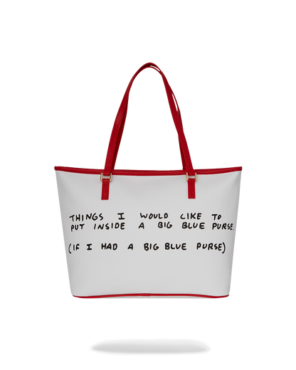 KEITH HARING THE BIG BLUE PURSE ART TOTE