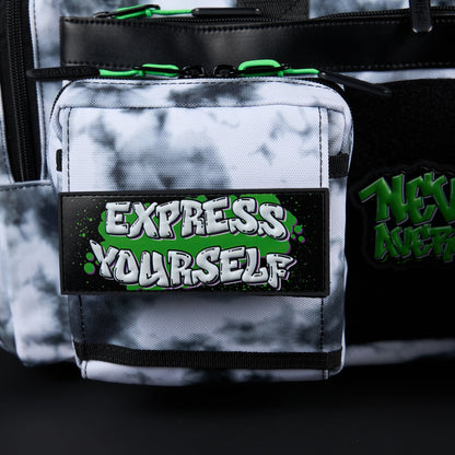 30L Perfect Duffle Bag Graffiti Green