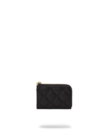 NOIR QUILT GOLD CHAIN SHARK WALLET