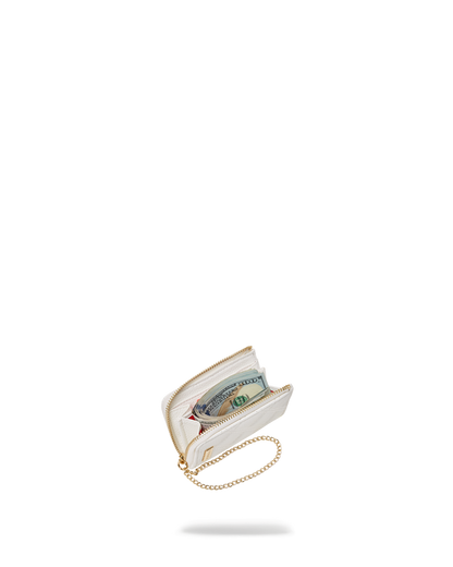 RIVIERA LE BLANC GOLD CHAIN SHARK WALLET