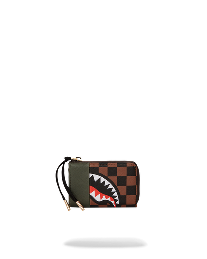 EXTERIOR GOLD ZIP POCKET SHARKS IN PARIS WALLET