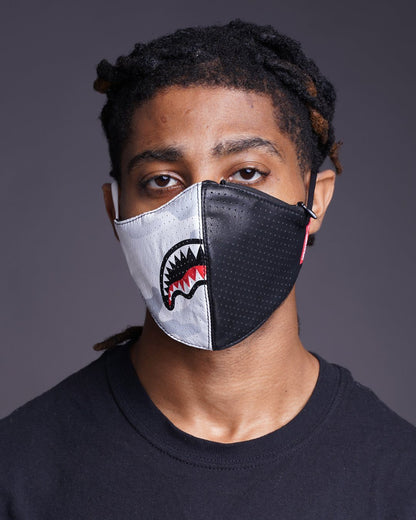 DAMAGE CONTROL STASH POCKET VEGAN LEATHER FACE MASK