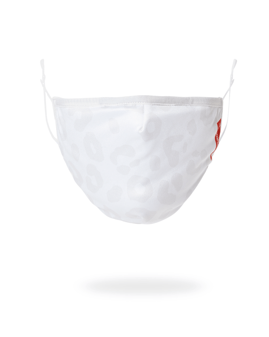SNOW LEOPARD POLYESTER FACE MASK