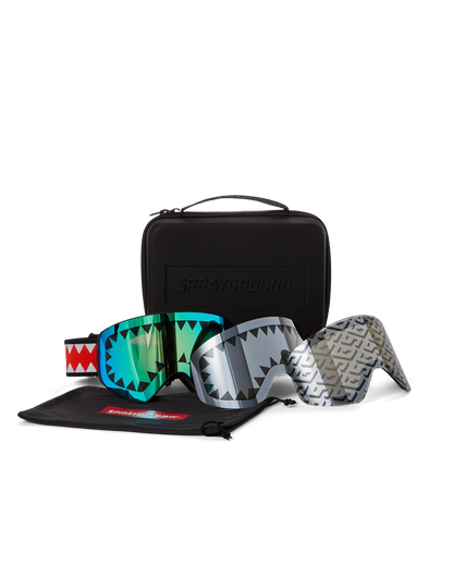 SKY HIGH SEEKERS ARCTIC SKI GOGGLES (3 INTERCHANGEABLE LENSES)