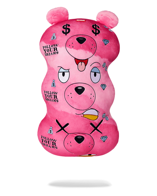 MONEYBEAR TRIPLE PINK PLUSH TOY/PILLOW