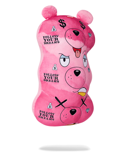 MONEYBEAR TRIPLE PINK PLUSH TOY/PILLOW