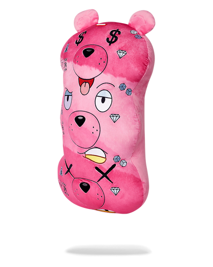 MONEYBEAR TRIPLE PINK PLUSH TOY/PILLOW