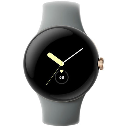 Google Pixel Watch (GPS + LTE) 40mm Champagne Gold Stainless Steel Case with Hazel Active Band