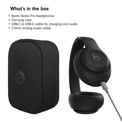 Beats Studio Pro - Wireless Noise Cancelling Over-the-Ear Headphones - Black - MQTP3LL/A