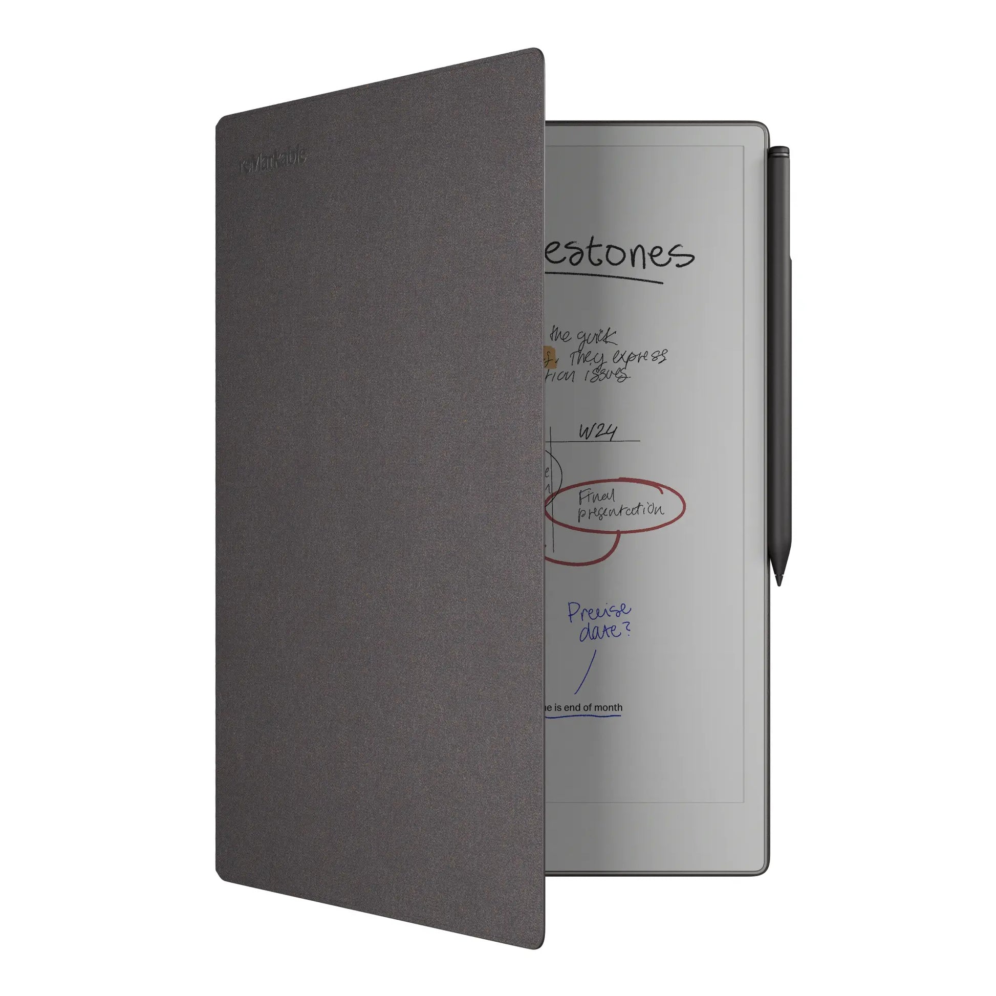 reMarkable Paper Pro - 11.8" Paper Tablet w/ Marker Plus and Book Folio in Mosaic Weave - Basalt - RM83C-1001NW