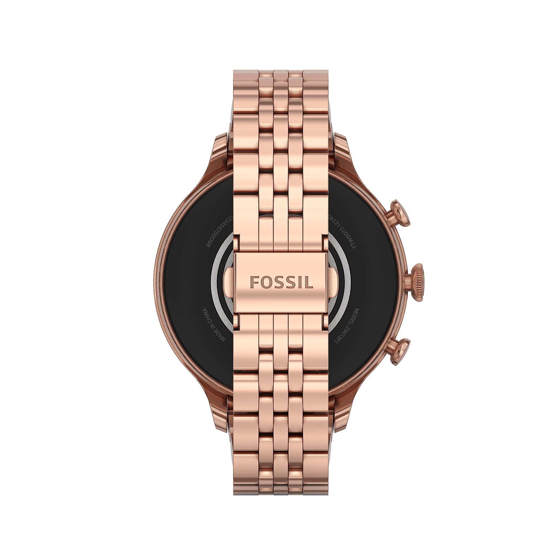 Fossil Gen 6 Smartwatch 42mm Rose Gold-Tone Stainless Steel - Rose Gold - FTW6077V