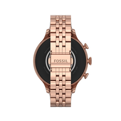 Fossil Gen 6 Smartwatch 42mm Rose Gold-Tone Stainless Steel - Rose Gold - FTW6077V