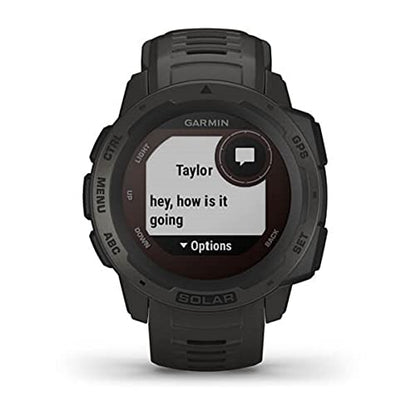 Garmin - Instinct Solar Rugged GPS Smartwatch 45mm Fiber Graphite - 010-02293-10
